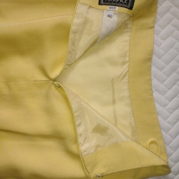 Vintage Gianni Versace Yellow Above the Knee Skirt - Picture 2 of 2